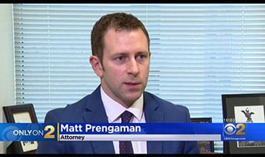 Attorney Matthew Prengaman on CBS television